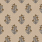 Image of Heritage Floral in Tan/Marigold Wallpaper