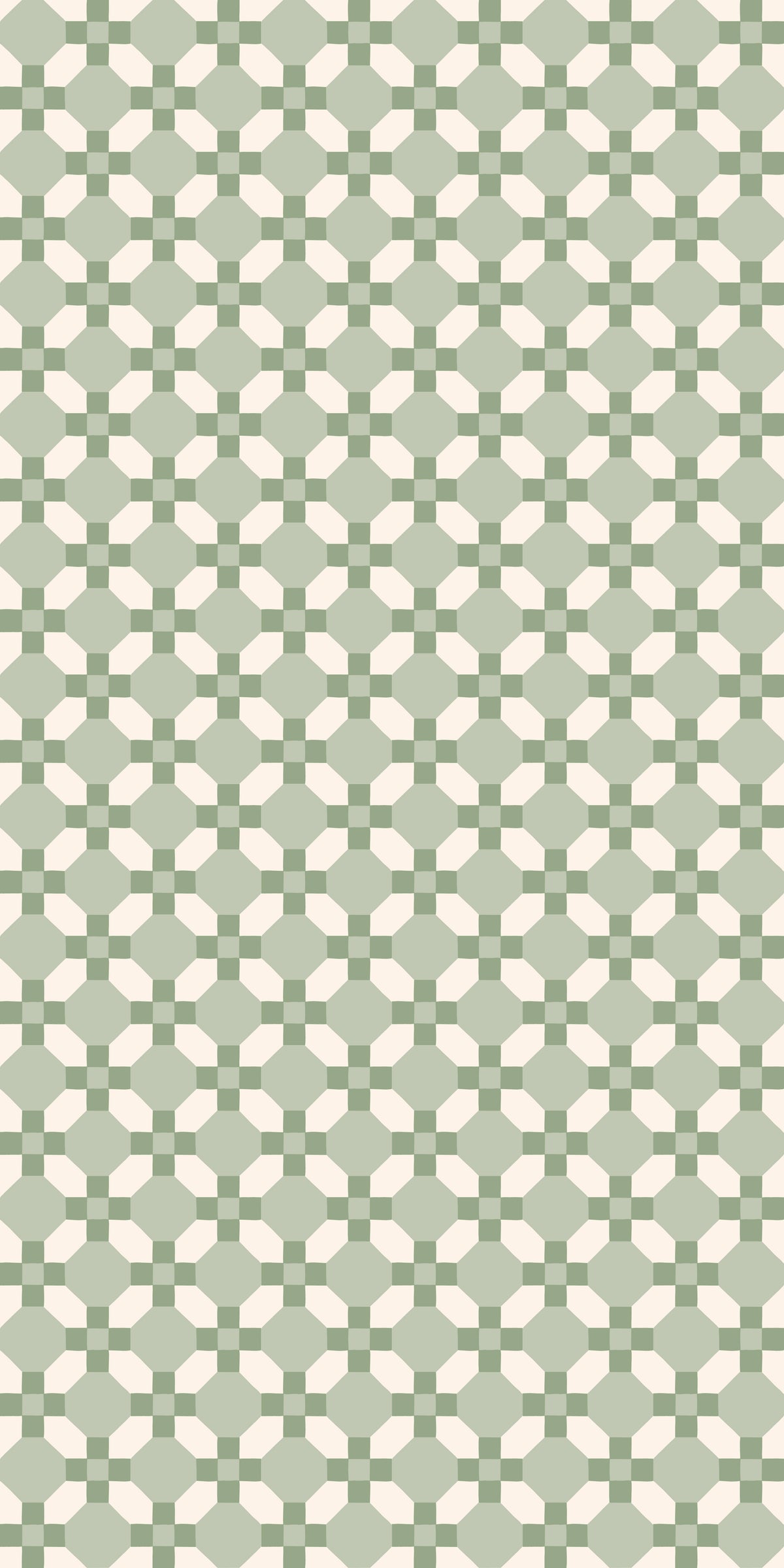 Image of Honeycomb Tuile in Sage Wallpaper