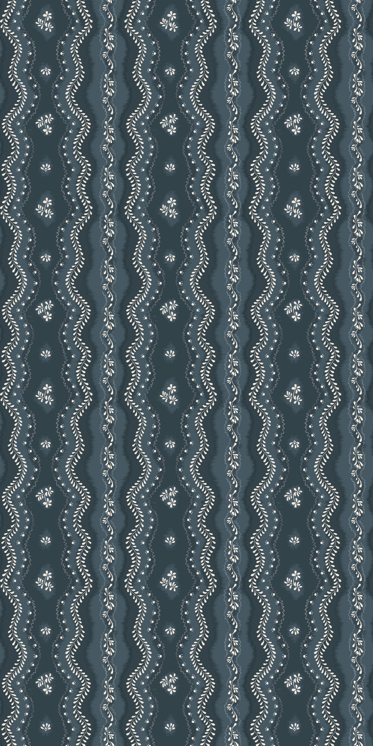 Image of Idlewild in Deep Blue Wallpaper