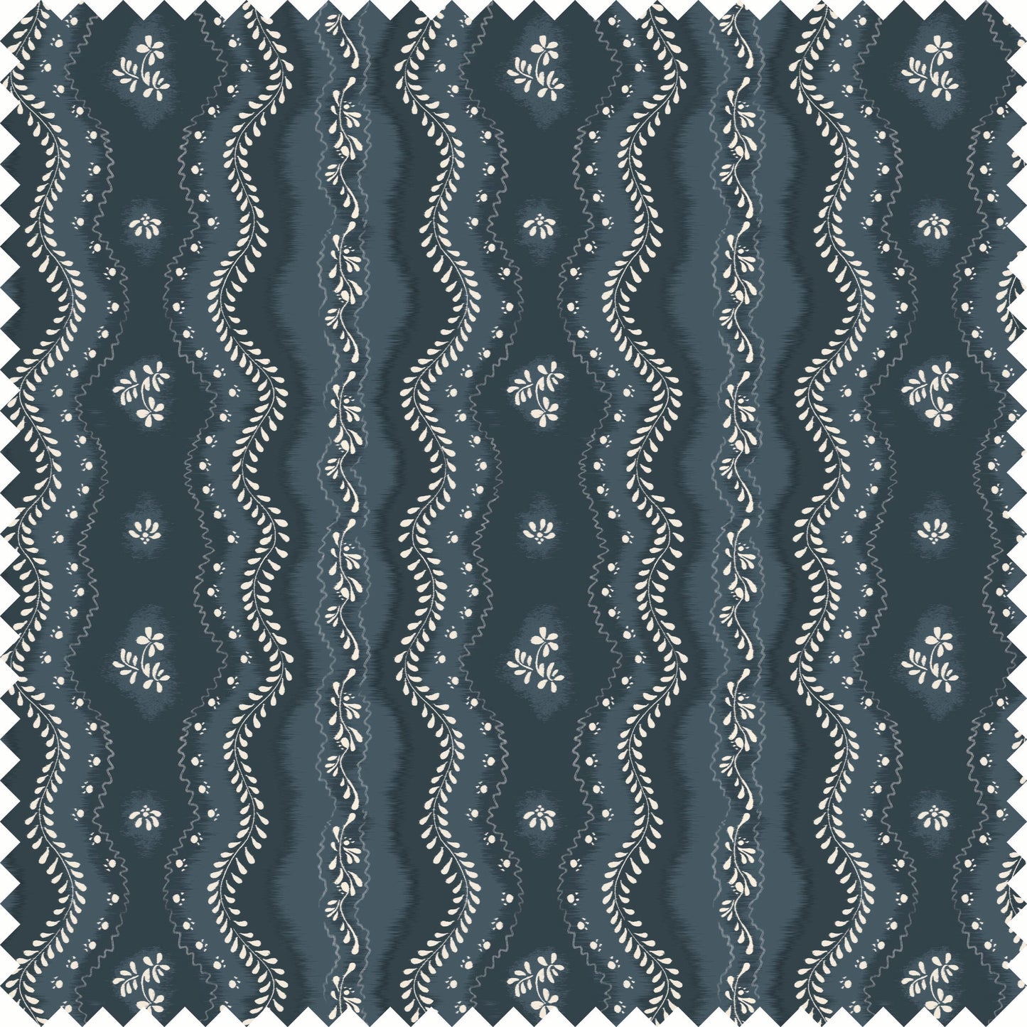 Idlewild Fabric in Deep Blue