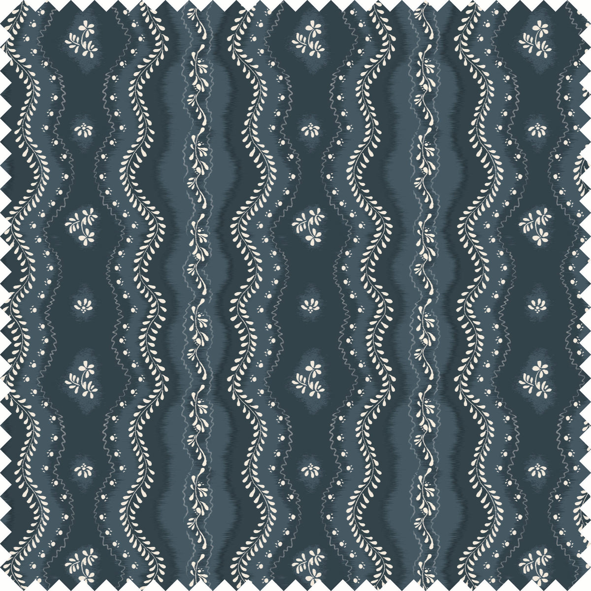 Idlewild Fabric in Deep Blue