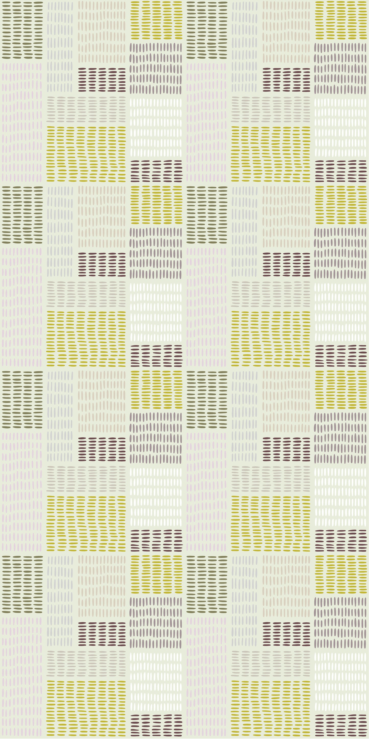 Image of In Petite Stitches in Green Wallpaper