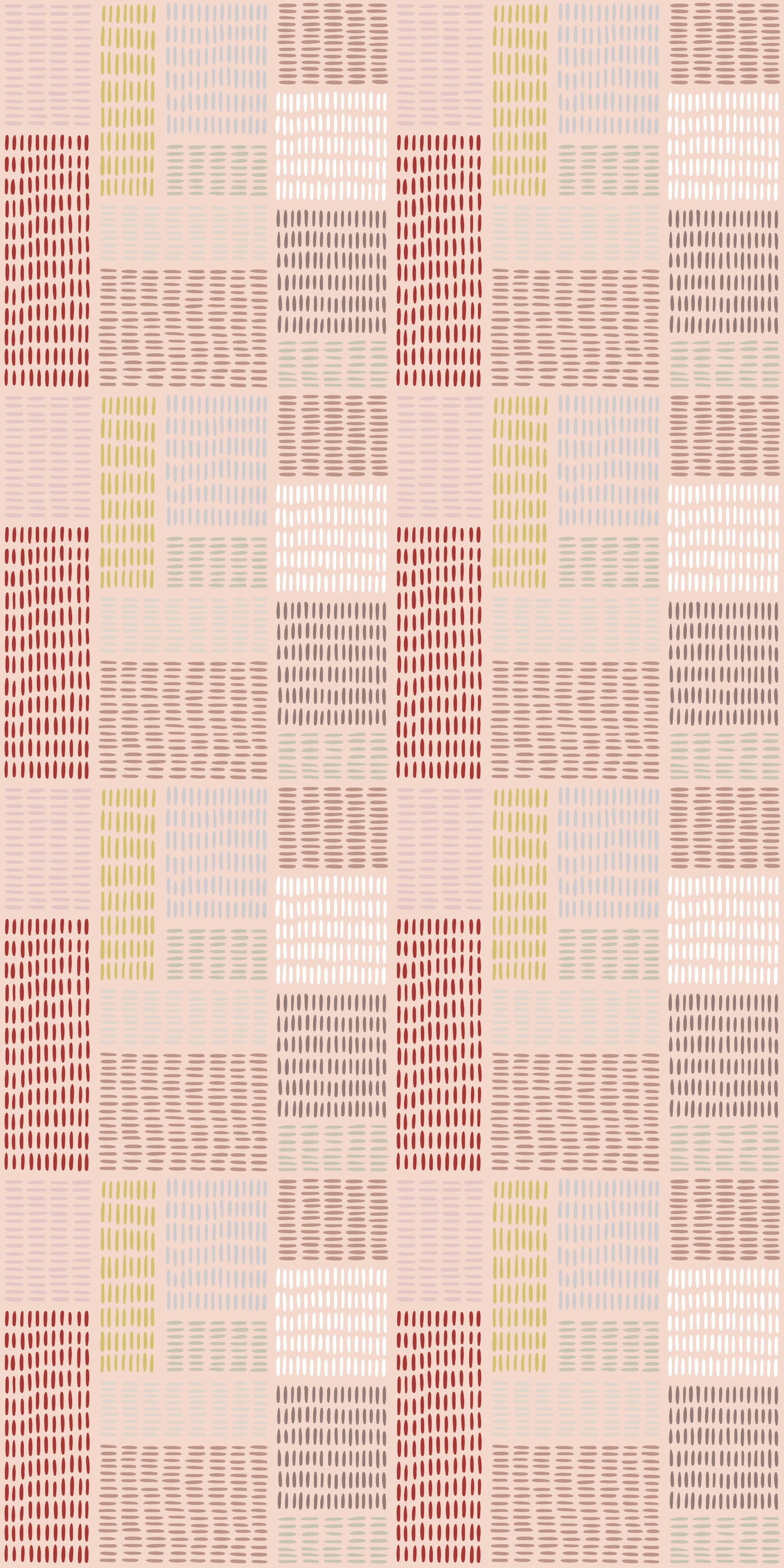 Image of In Petite Stitches in Pink Wallpaper