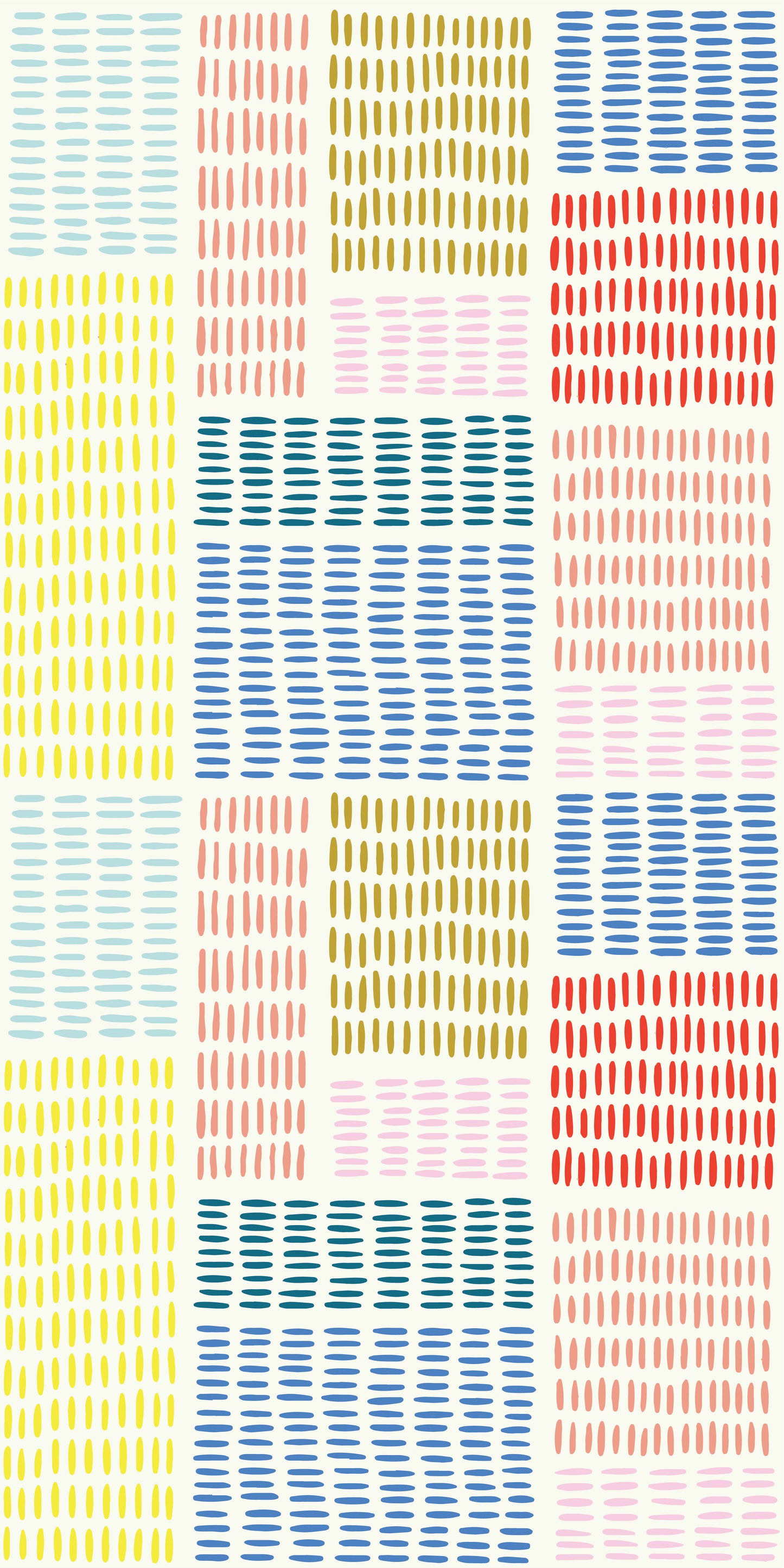 Image of In Stitches in Multi Wallpaper