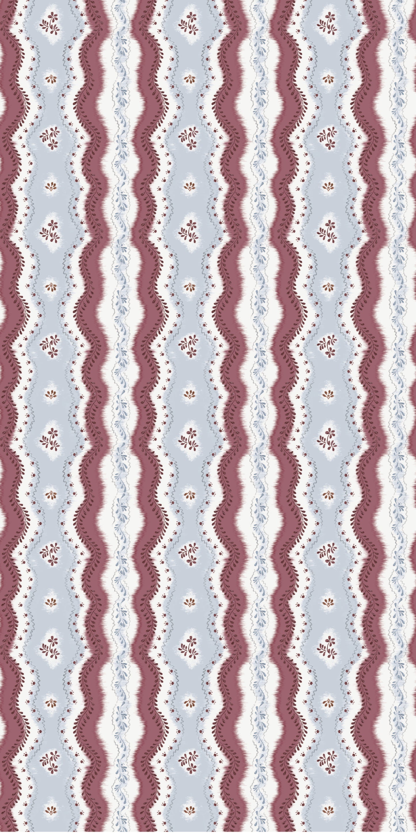 Image of Kent Street in Maroon Wallpaper