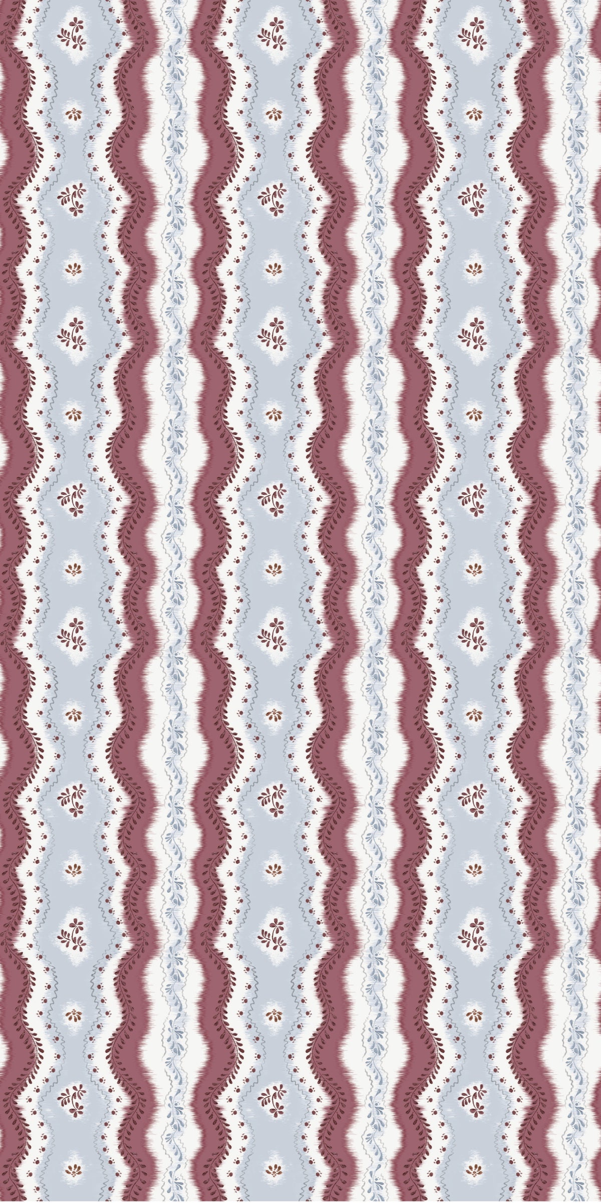 Image of Kent Street in Maroon Wallpaper
