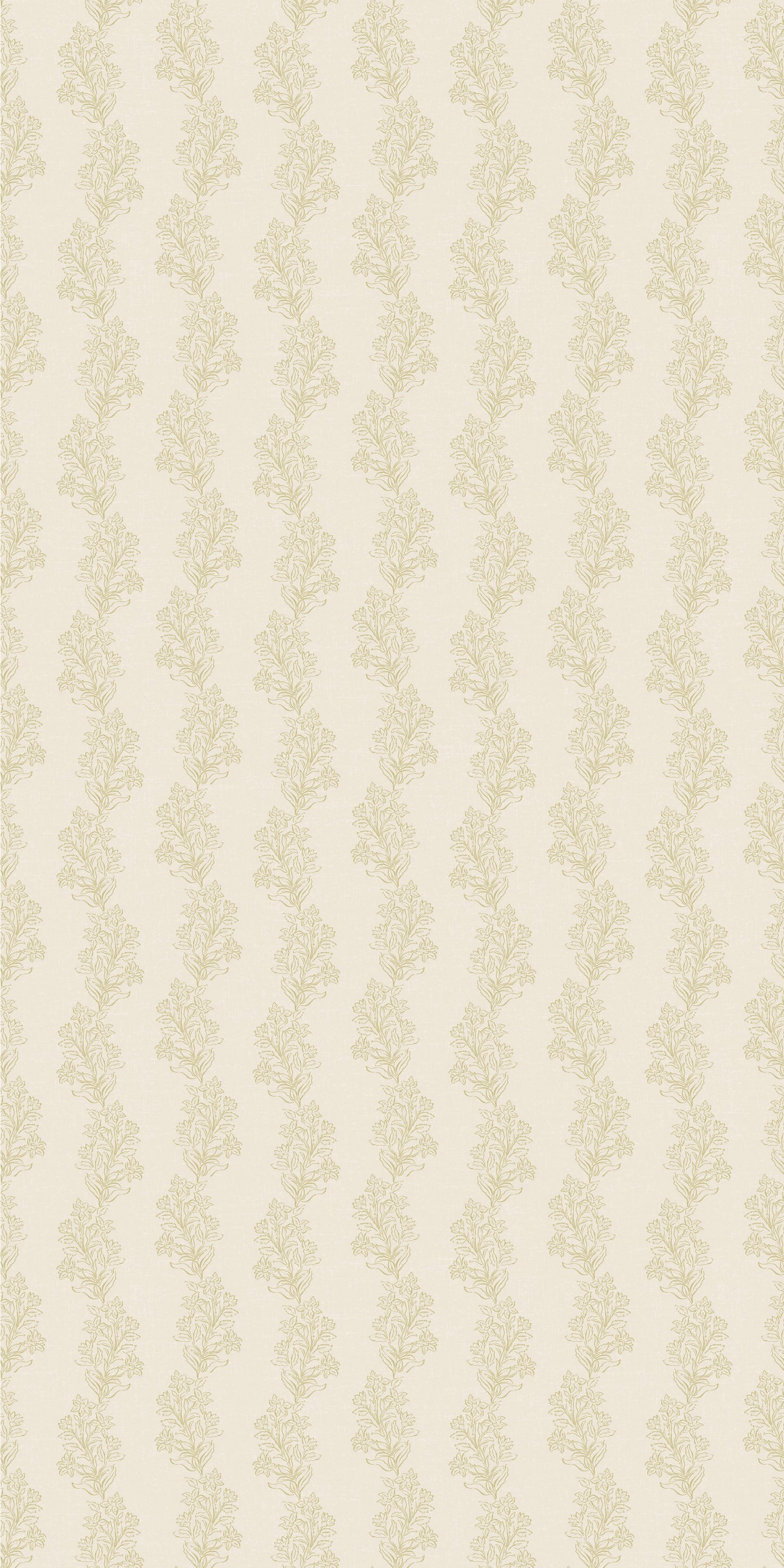 Heritage Vine in Cream/Lichen wallpaper.