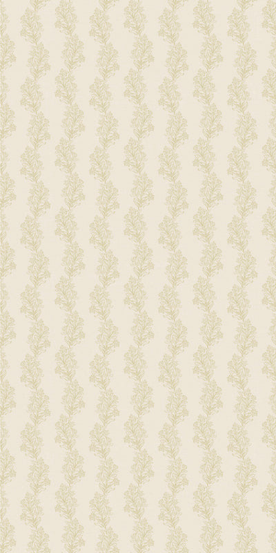 Heritage Vine in Cream/Lichen wallpaper.