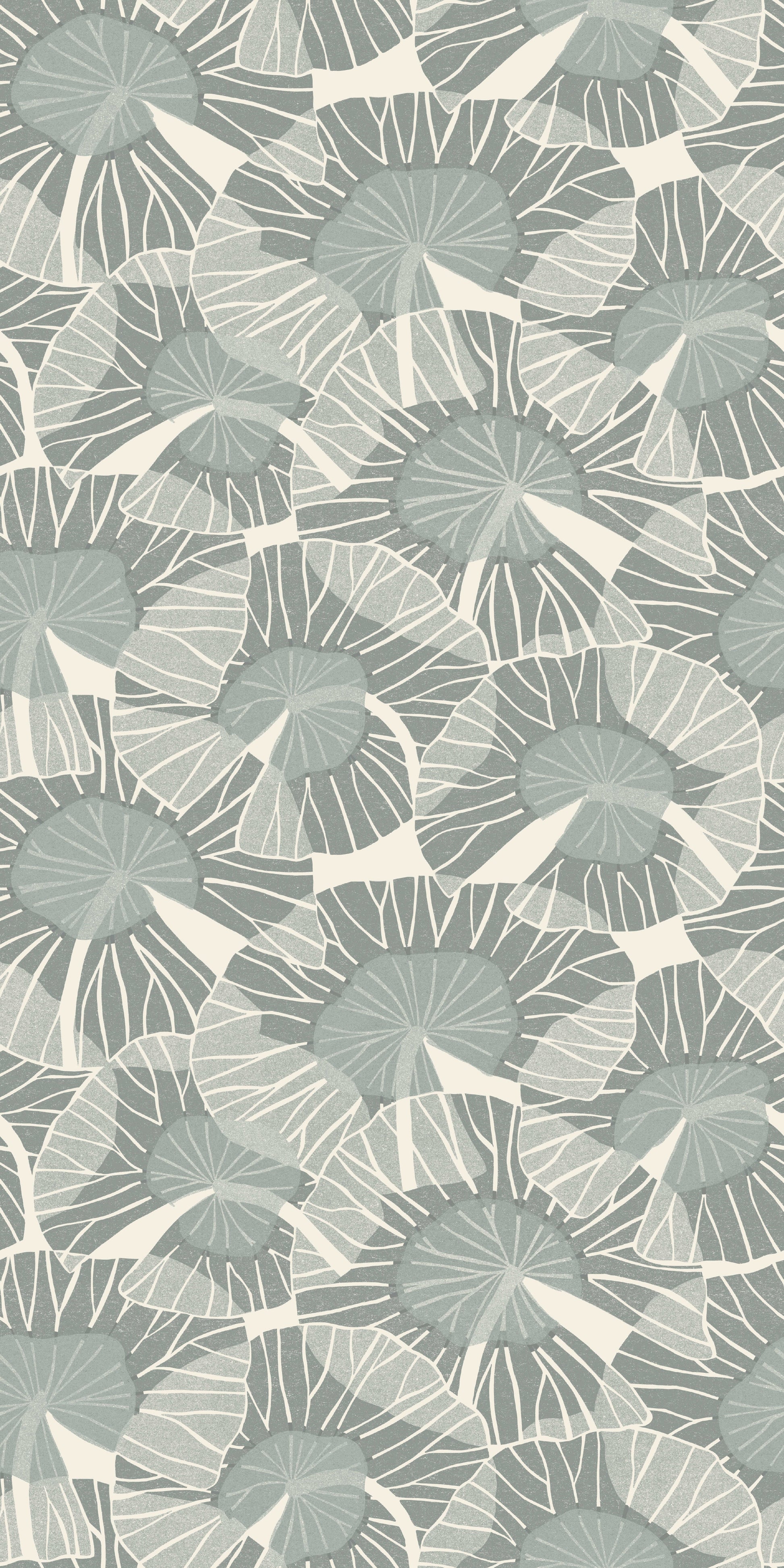 Image of Lilypad in Mineral Wallpaper