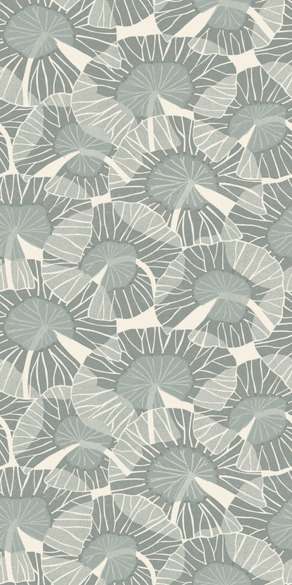 Image of Lilypad in Mineral Wallpaper