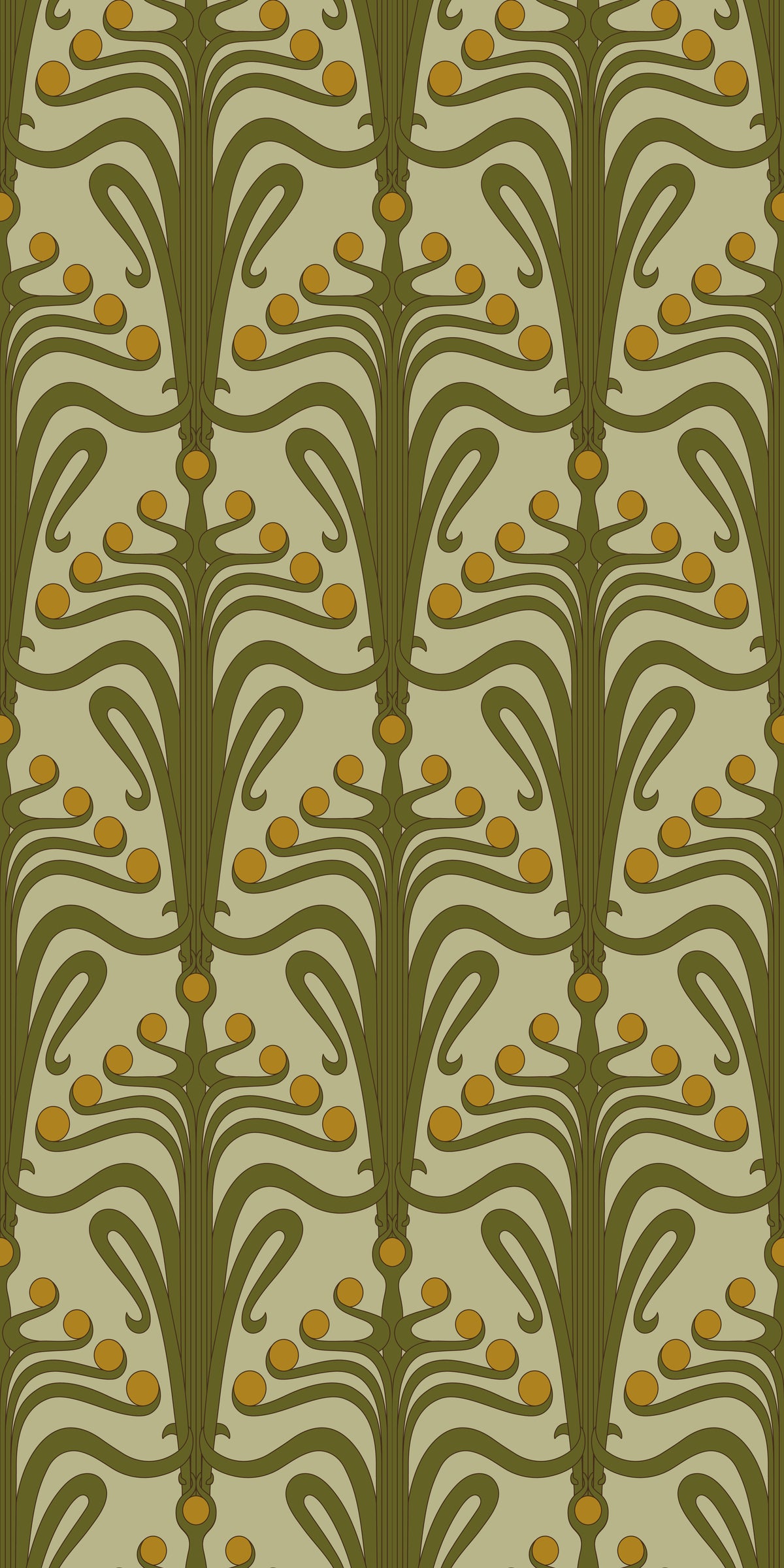 Image of Lucille in Polly Wallpaper