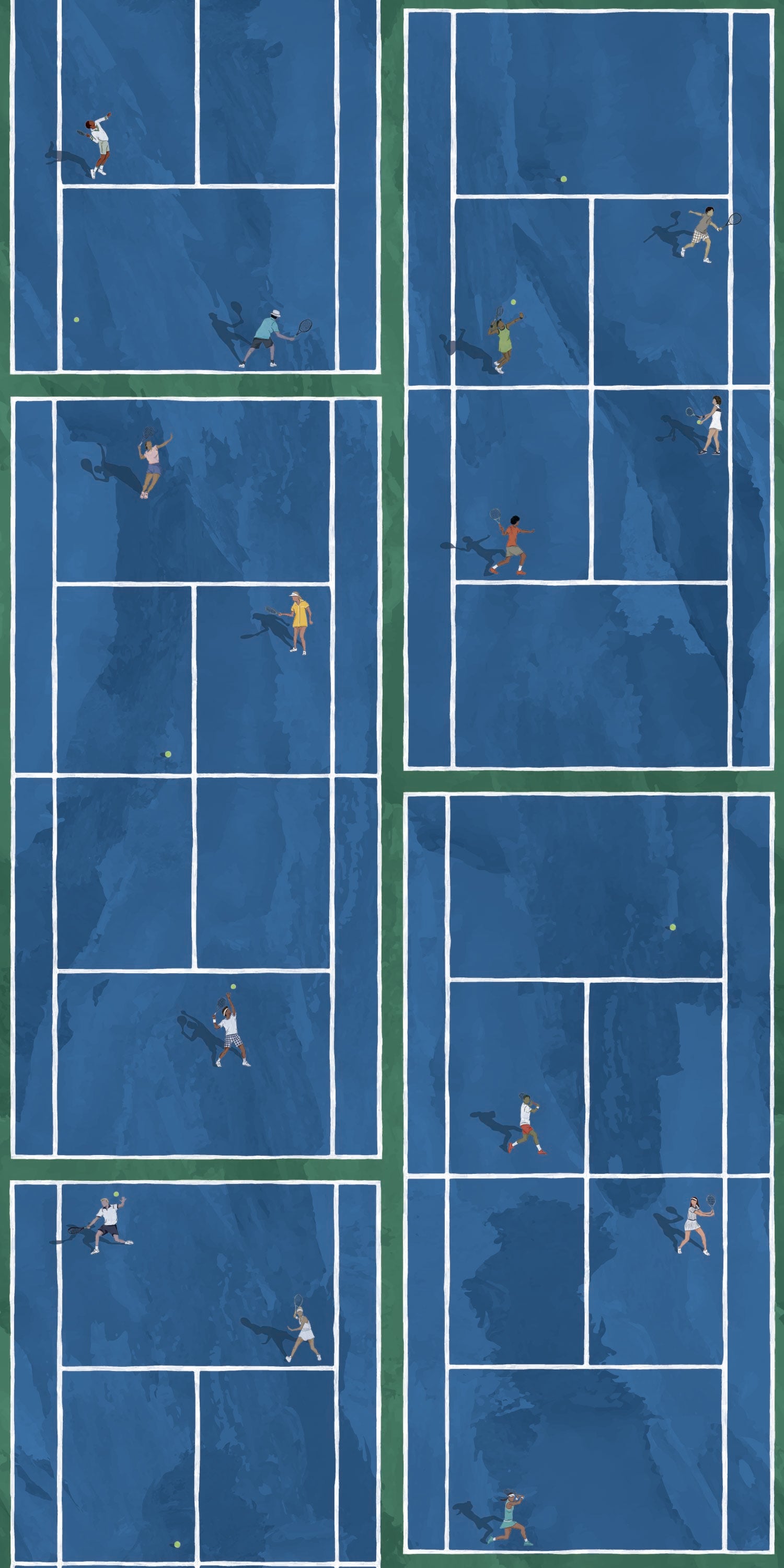 Image of Match Point in True Blue Wallpaper