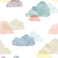 Image of Overcast Stitch in White/Multi Wallpaper