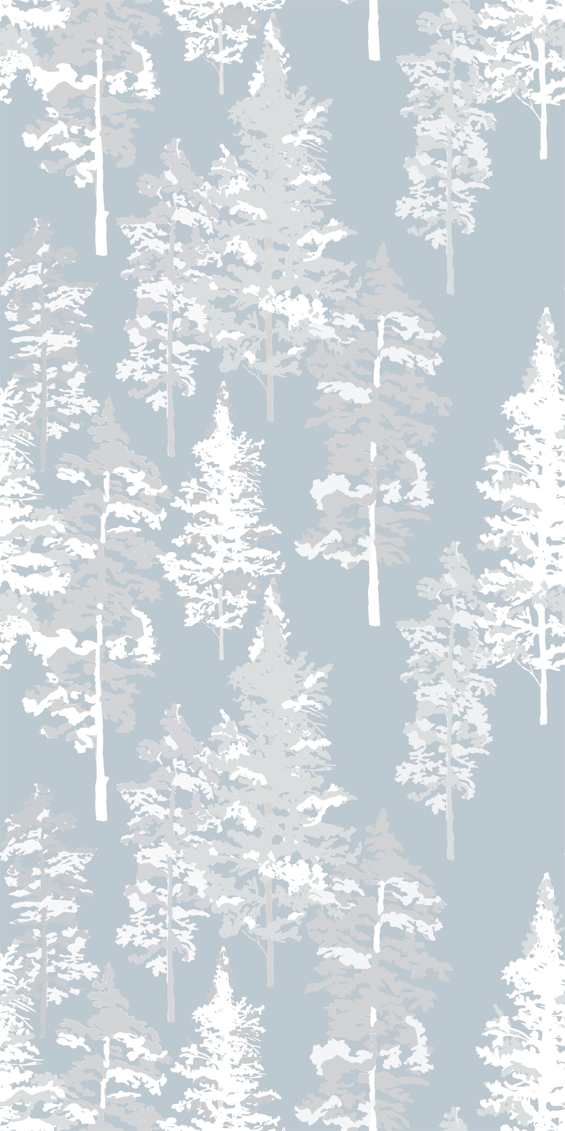 Image of Pacific Northwest in Ice Bue Wallpaper