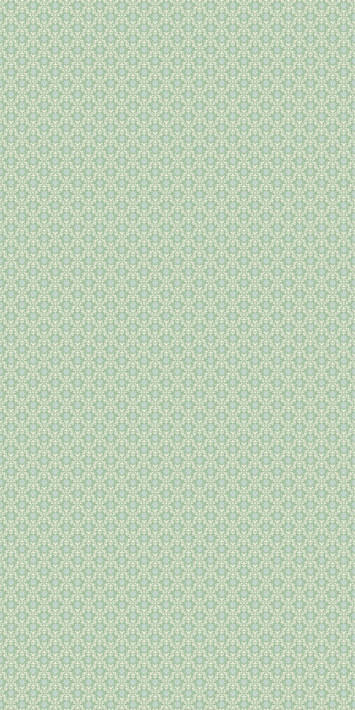 Image of Petit Mist Floral in Spring Green Wallpaper
