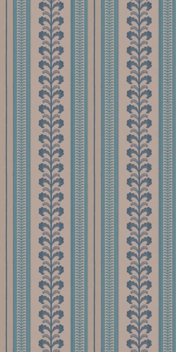 Image of Pickart Stripe in Lagoon Wallpaper