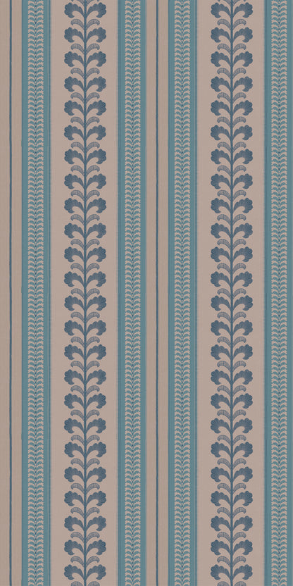 Image of Pickart Stripe in Lagoon Wallpaper