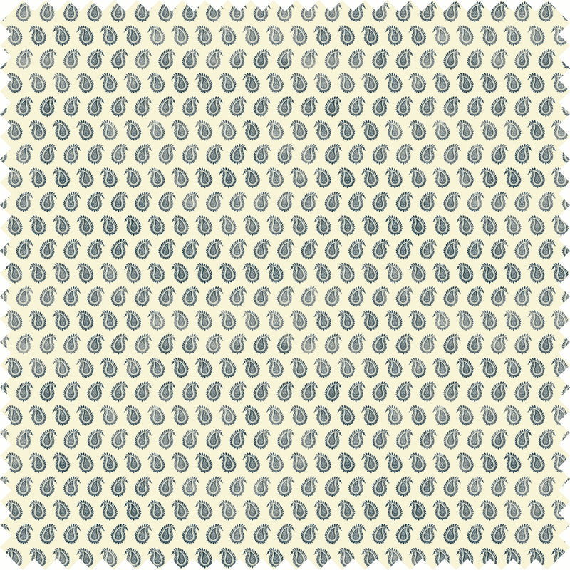 Pinewood Paisley Fabric in Lagoon color