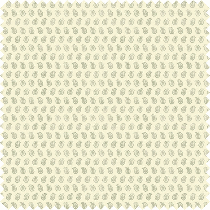 Pinewood Paisley Fabric in Moss color