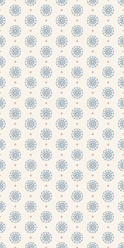 Image of Pinwheel in Cream Wallpaper