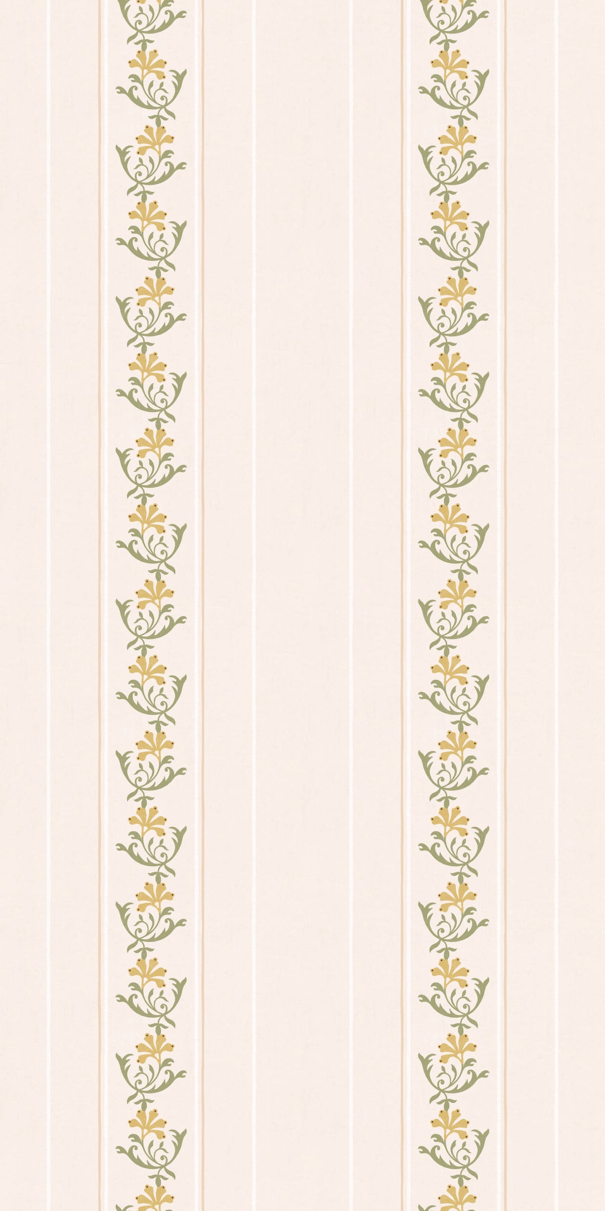 Image of Posey Stripe in Marigold Wallpaper