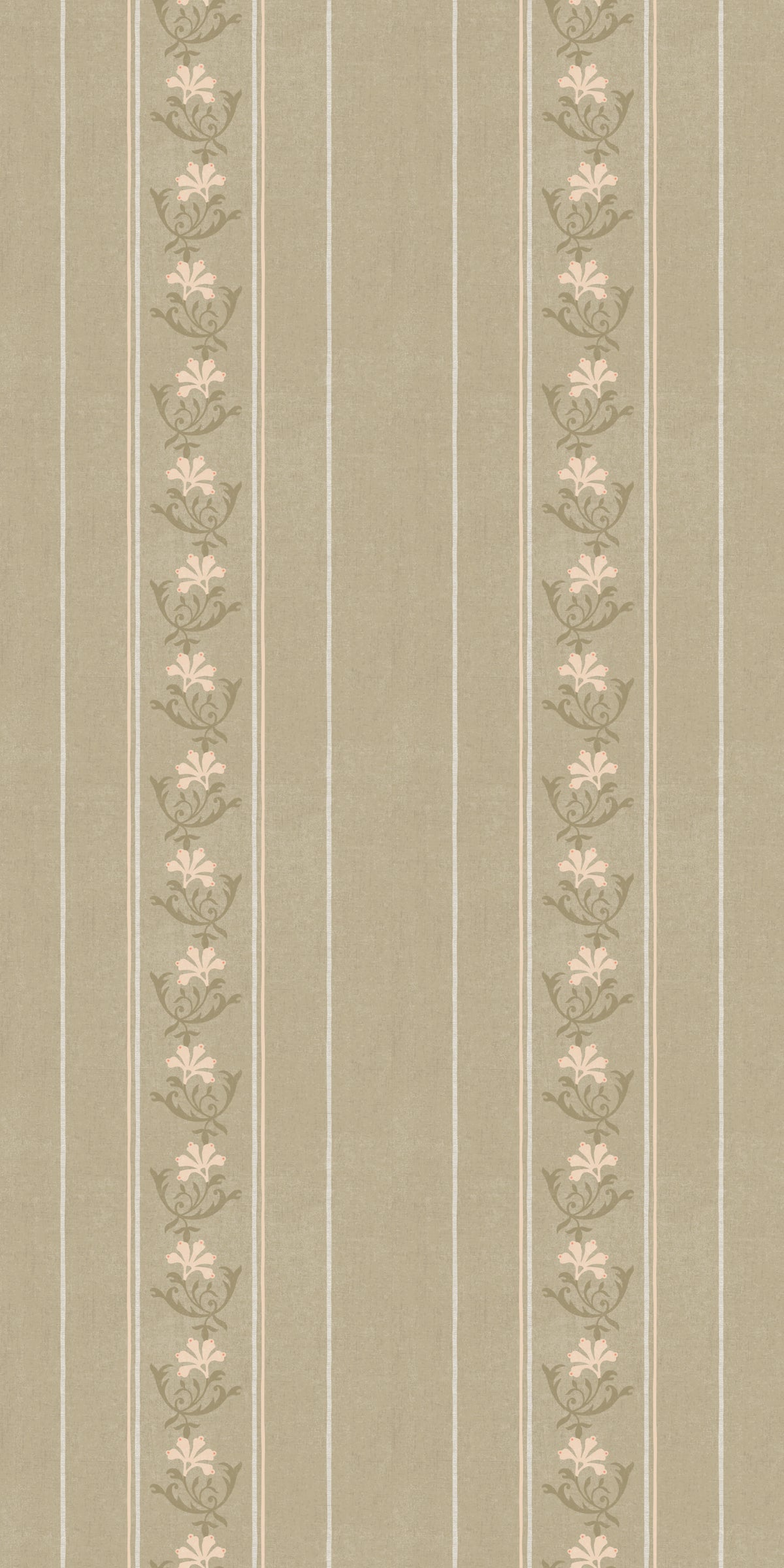 Image of Posey Stripe in Moss Wallpaper