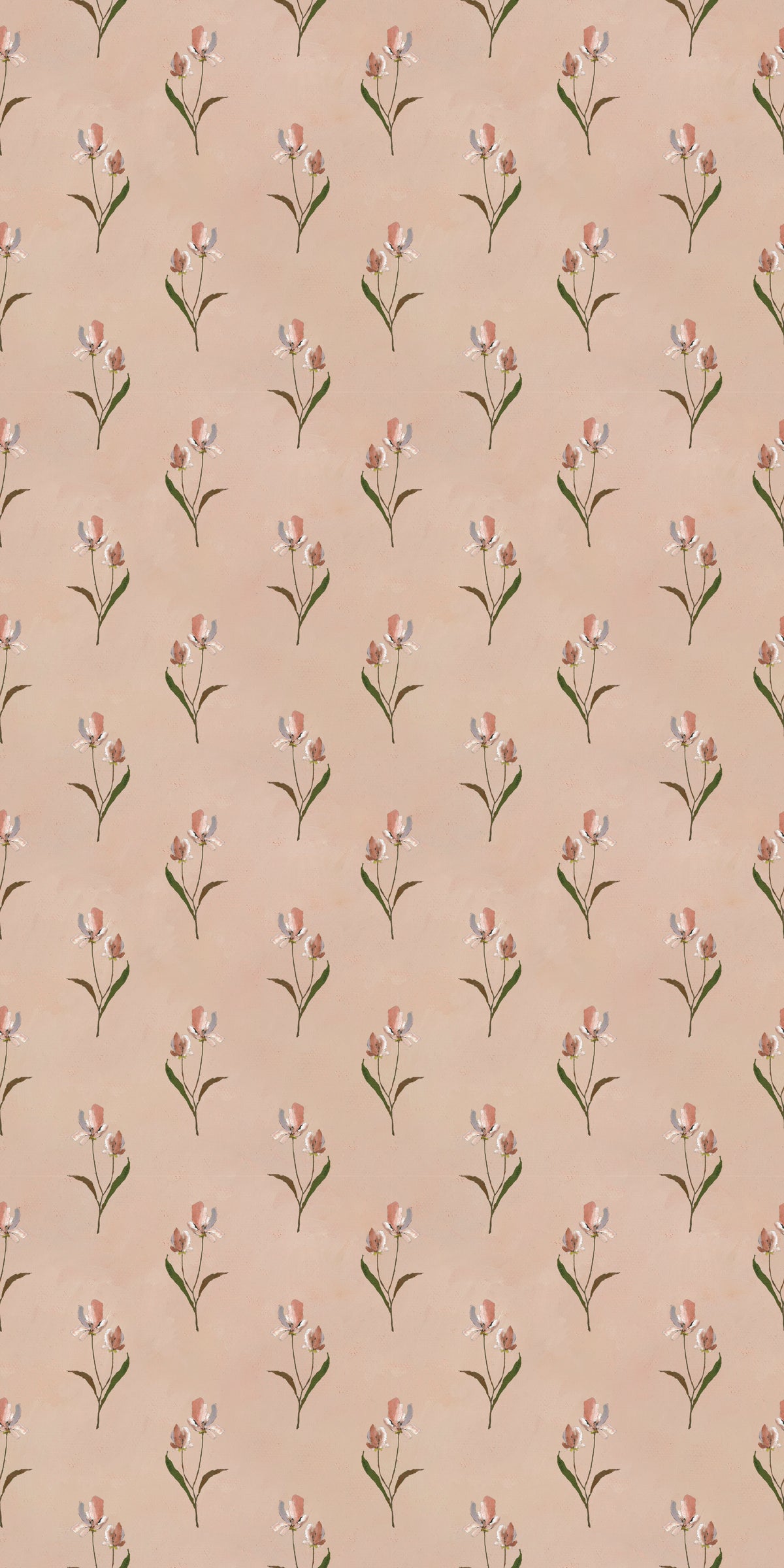 Image of Pressed Petals in Blush Wallpaper