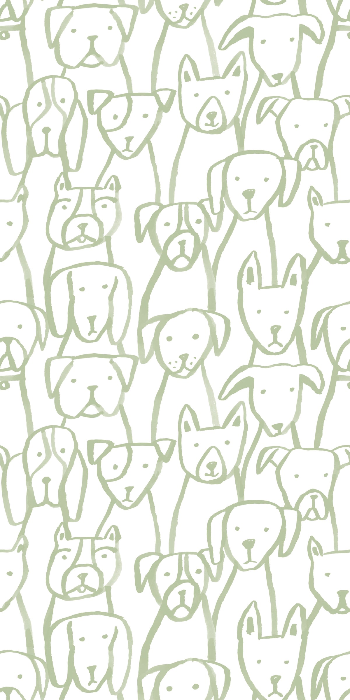 Image of Puppy Pile in Grass Wallpaper