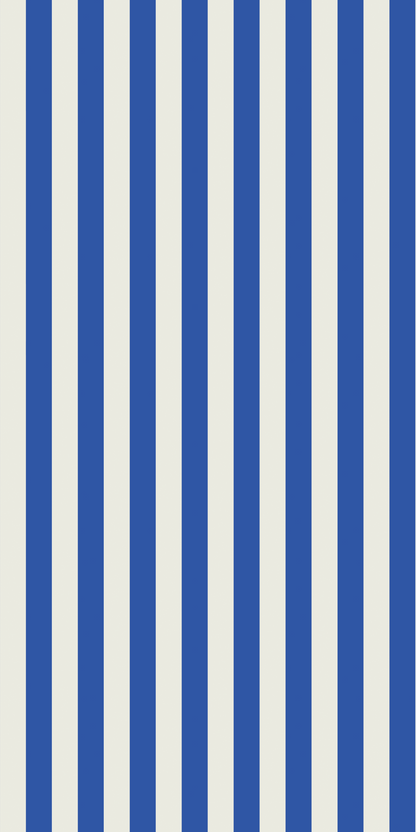 Image of Resort Stripe in Blue Wallpaper