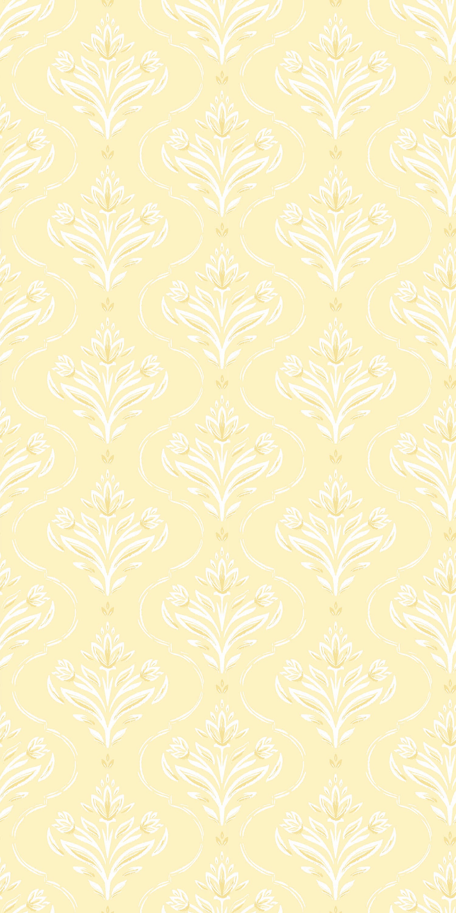 Image of Riviera in Buttercream Wallpaper