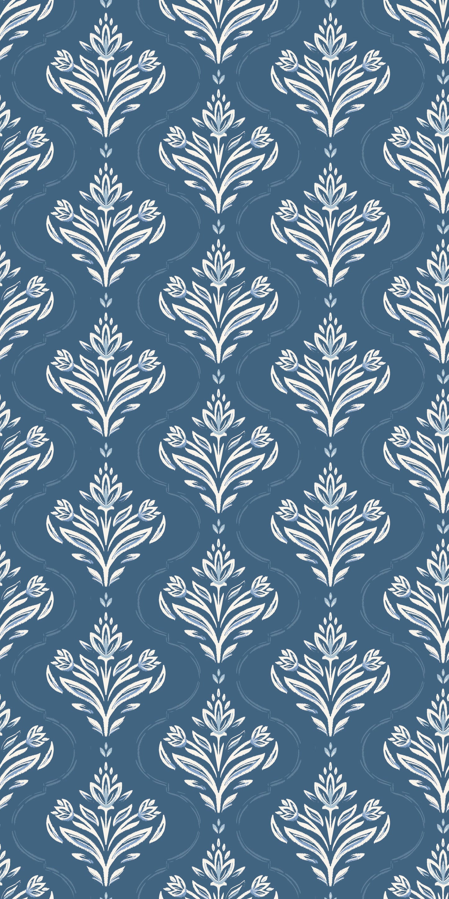 Riviera in Steel Blue wallpaper.