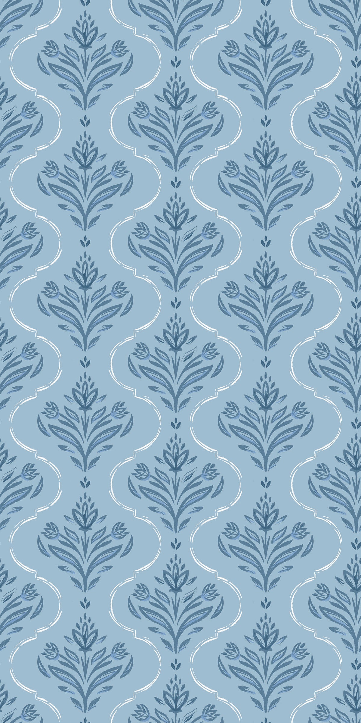 Image of Riviera in Sky Blue Wallpaper