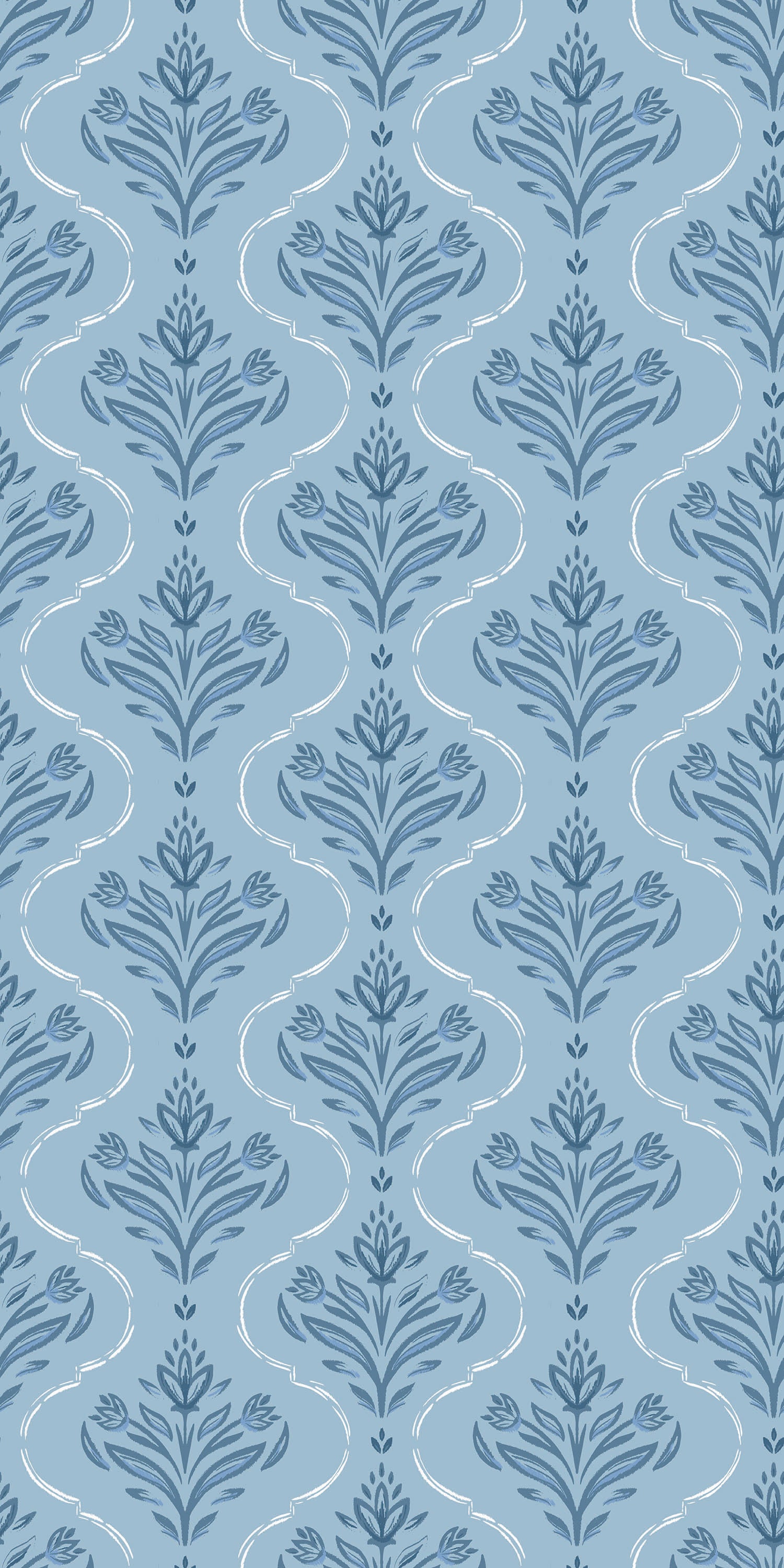 Image of Riviera in Sky Blue Wallpaper