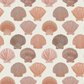 Image of Shells in Orange Wallpaper