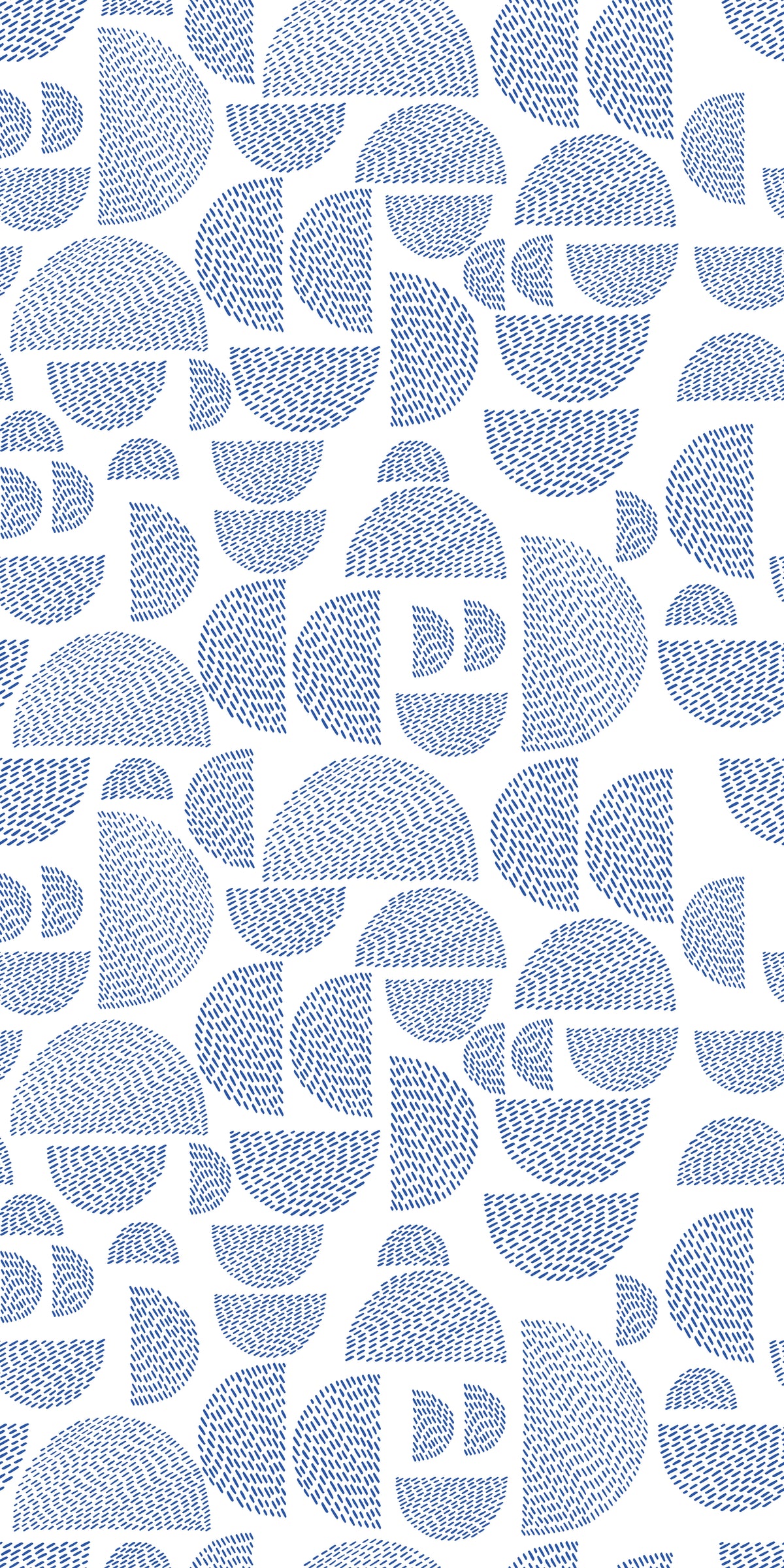 Image of Semi Stitched in White/Blue Wallpaper