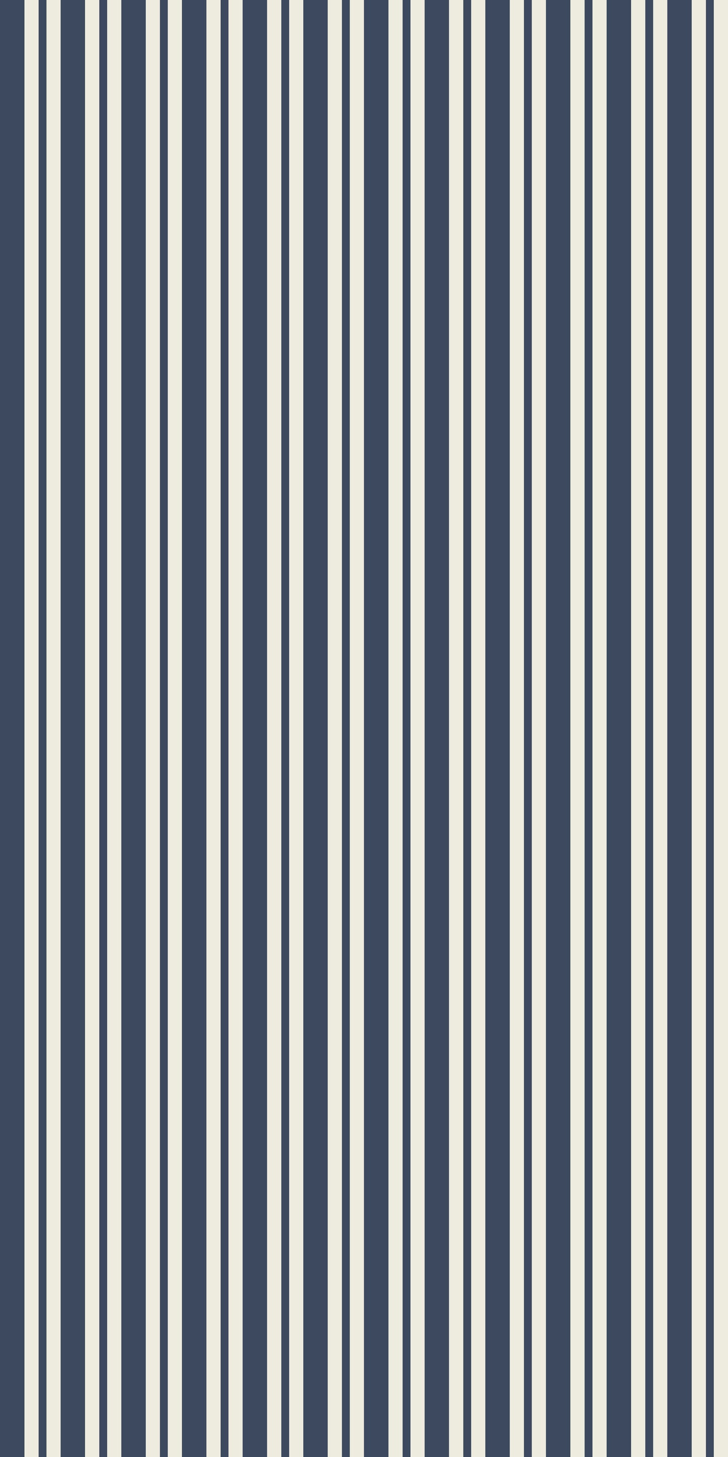 Image of Simple Stripe in Navy Wallpaper