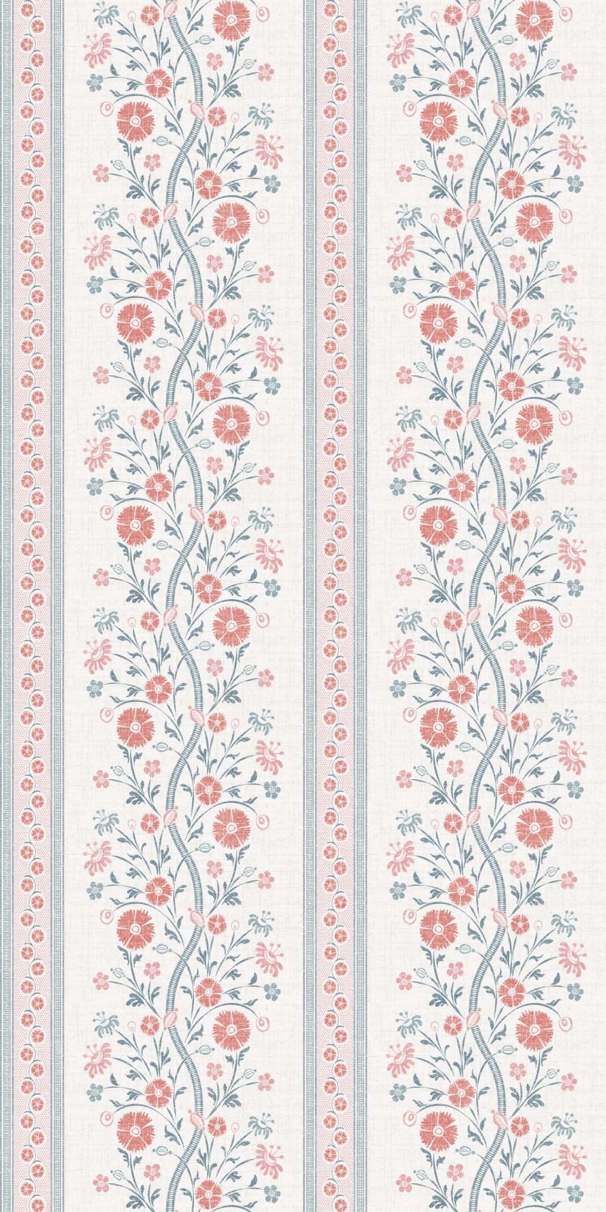 Image of Sophie Stripe in Coral Powder Wallpaper