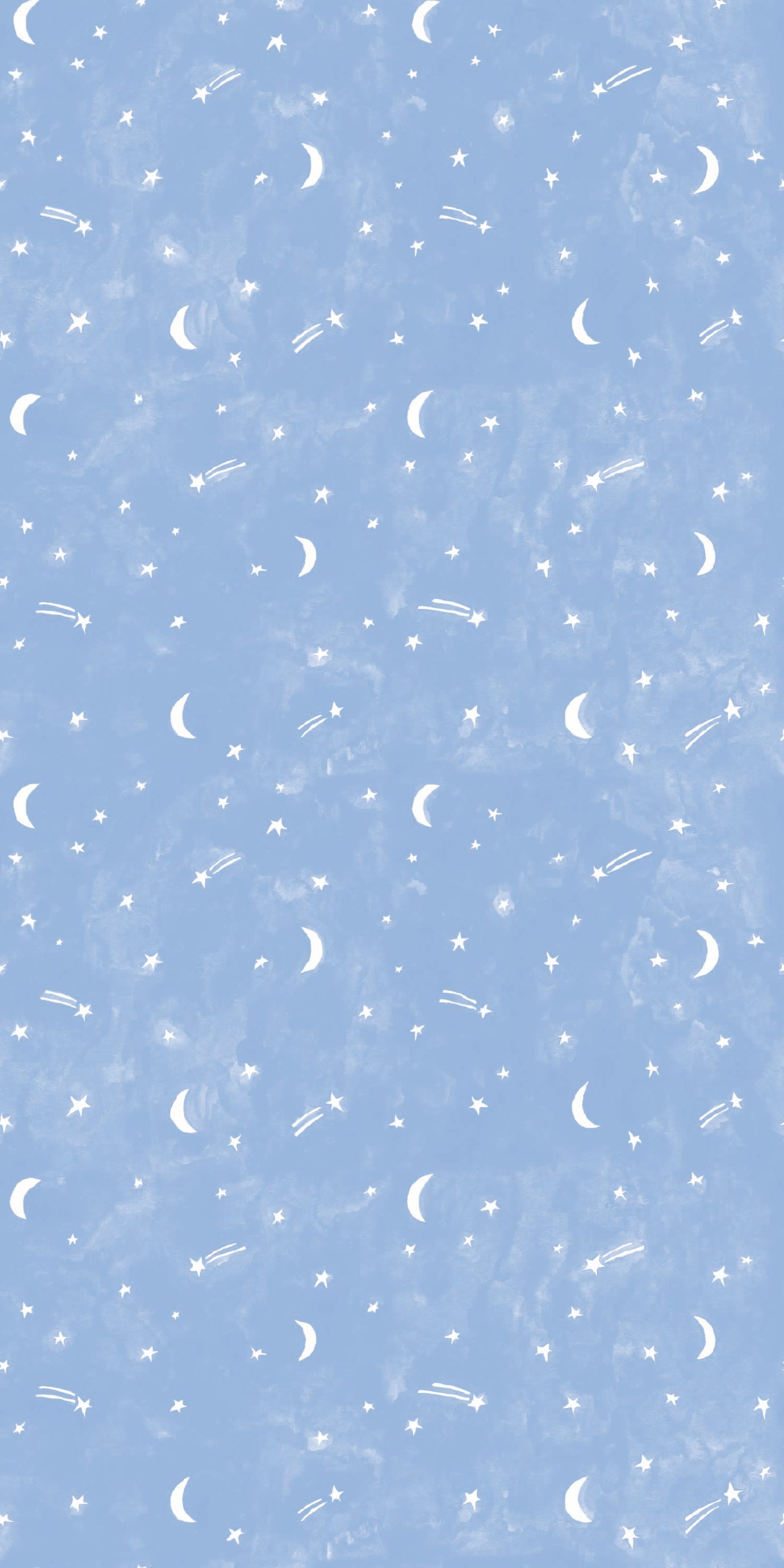 Image of Starry Night in Blue Wallpaper