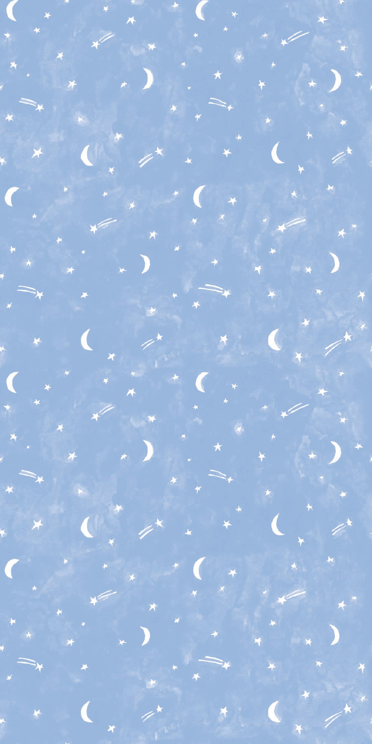 Image of Starry Night in Blue Wallpaper