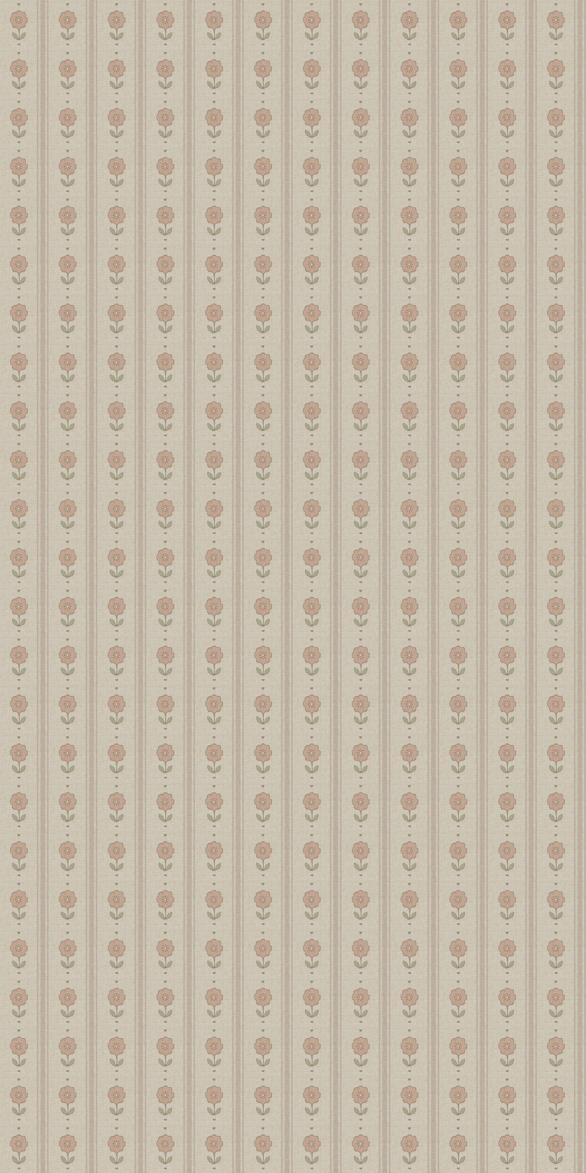 Image of Storybook Stripe in Taupe Wallpaper