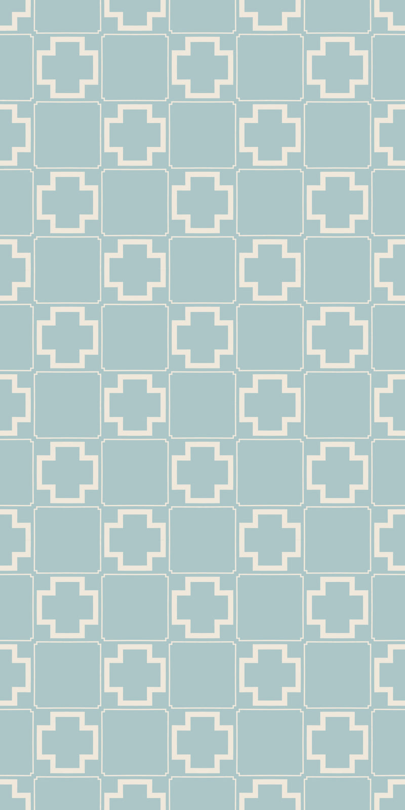 Terra Tile Decal in Powder Blue color