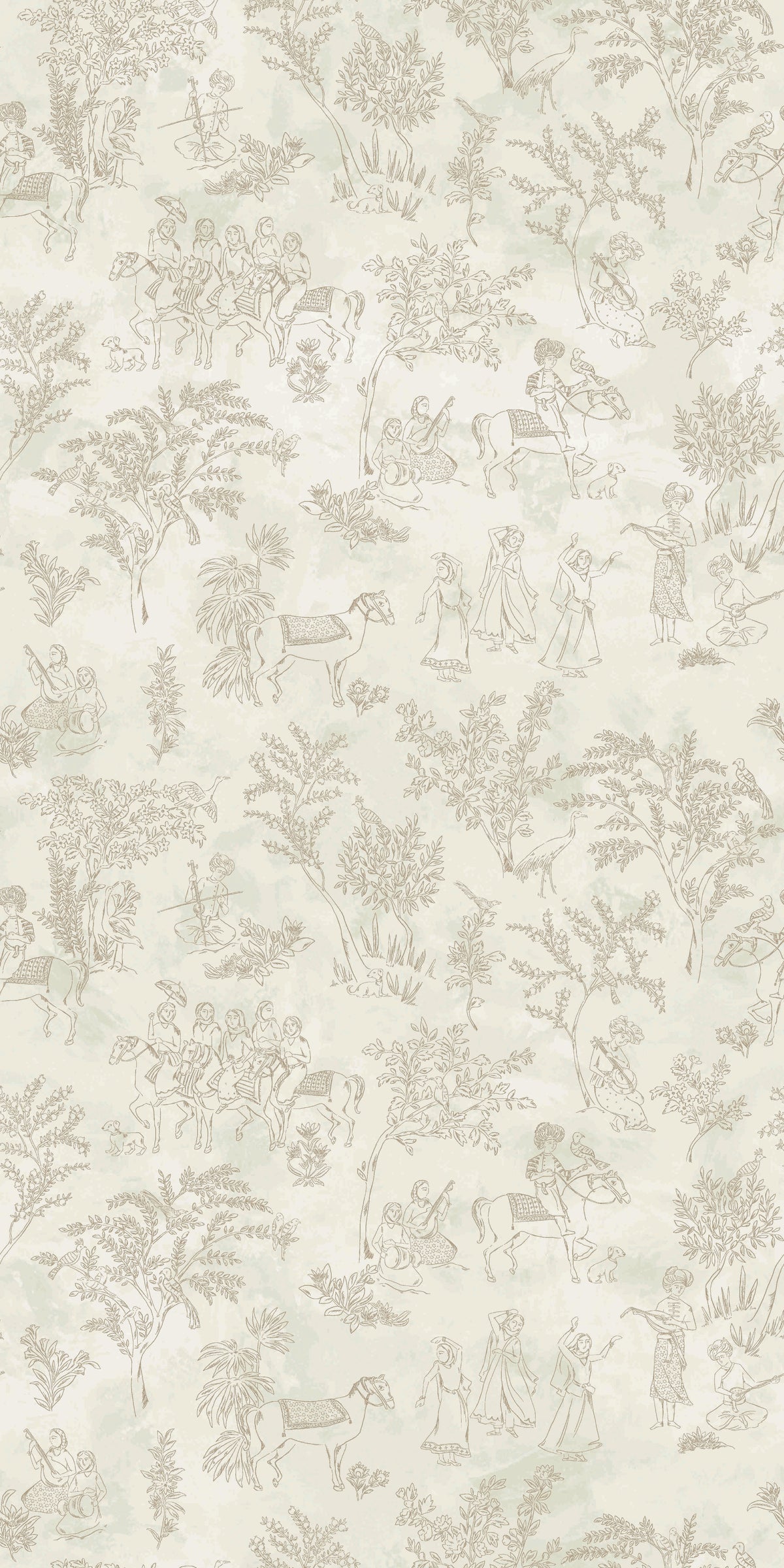 Image of Toile de Joon in Bone Wallpaper