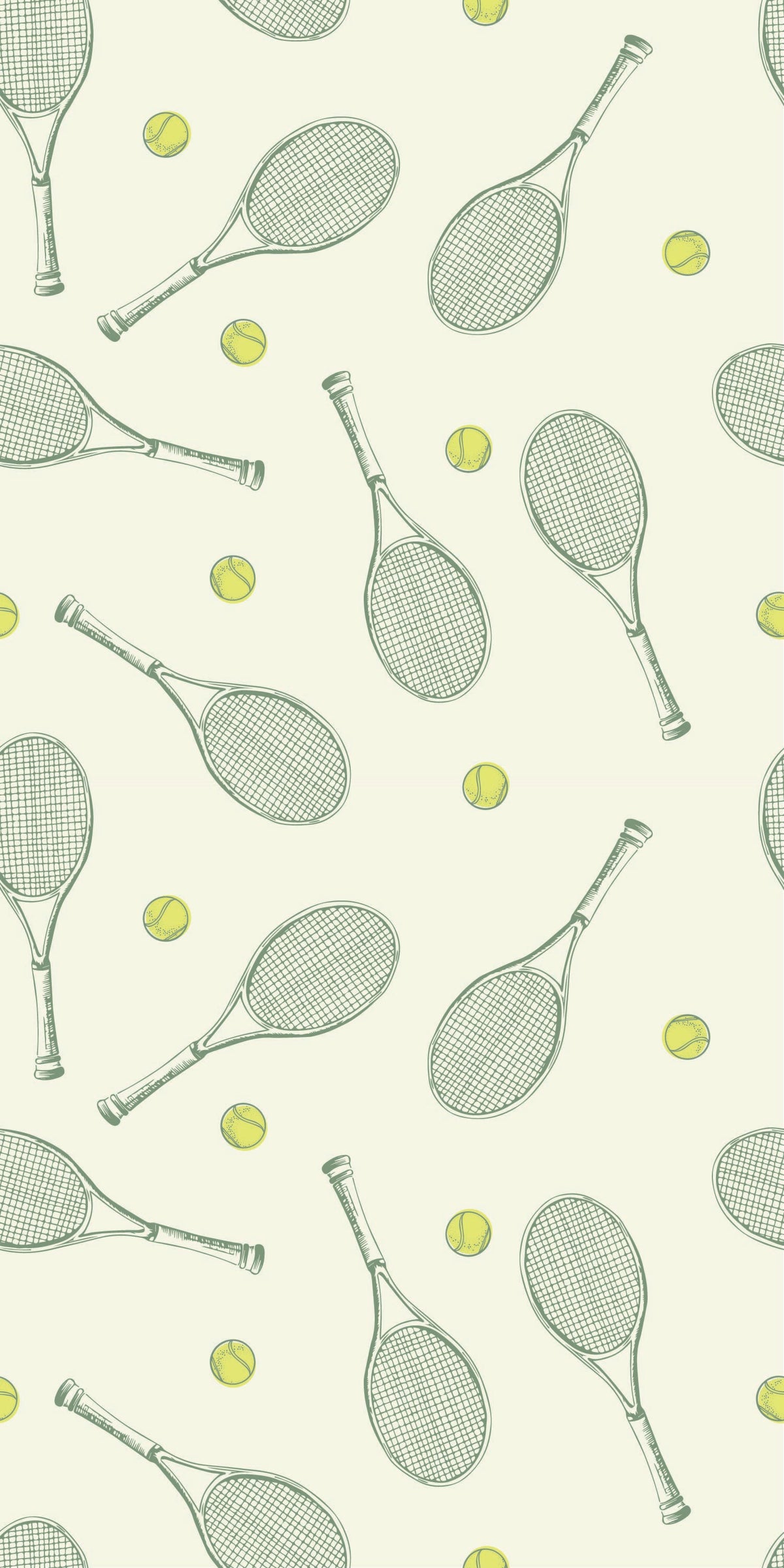 Image of Topspin in Cream Wallpaper