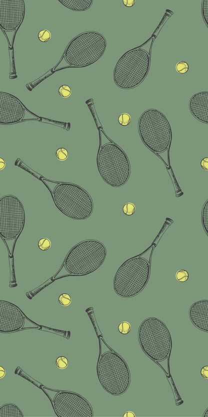 Image of Topspin in Green Wallpaper