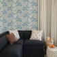 Trellis Wallpaper in Lake