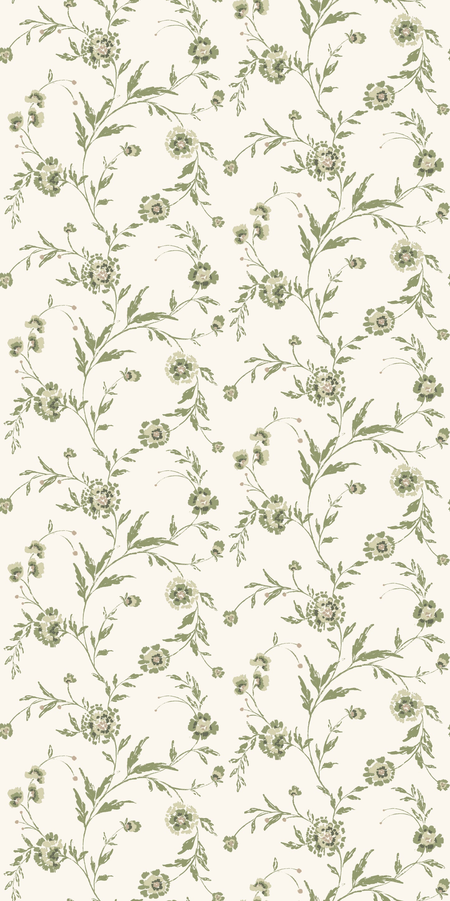 Waverly in Garend Green Wallpaper