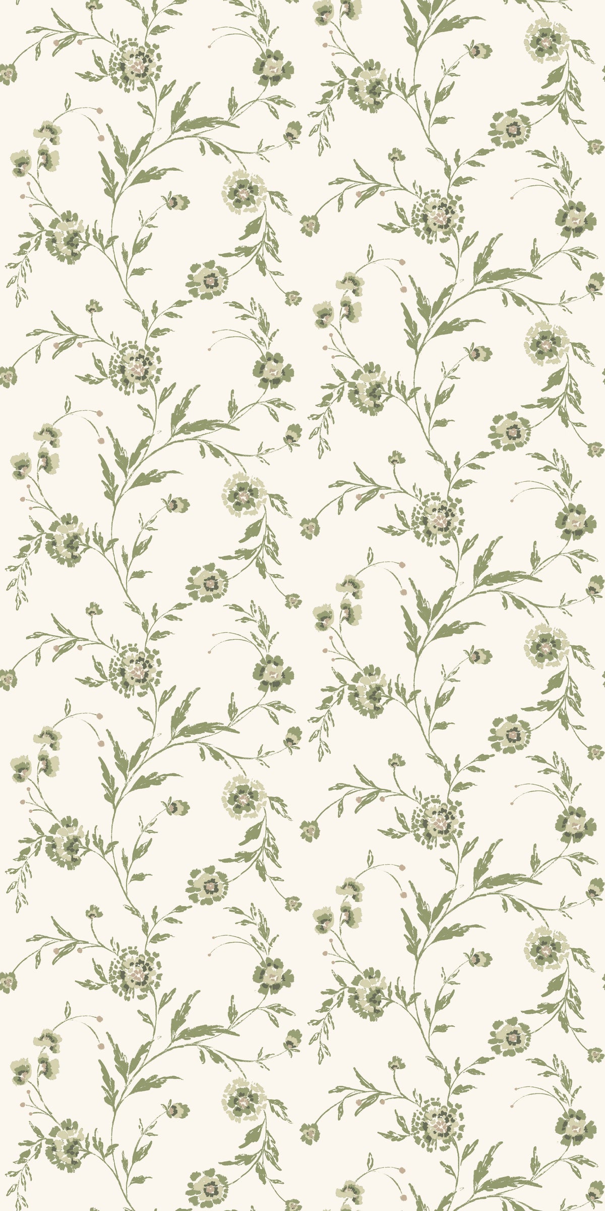 Waverly in Garend Green Wallpaper