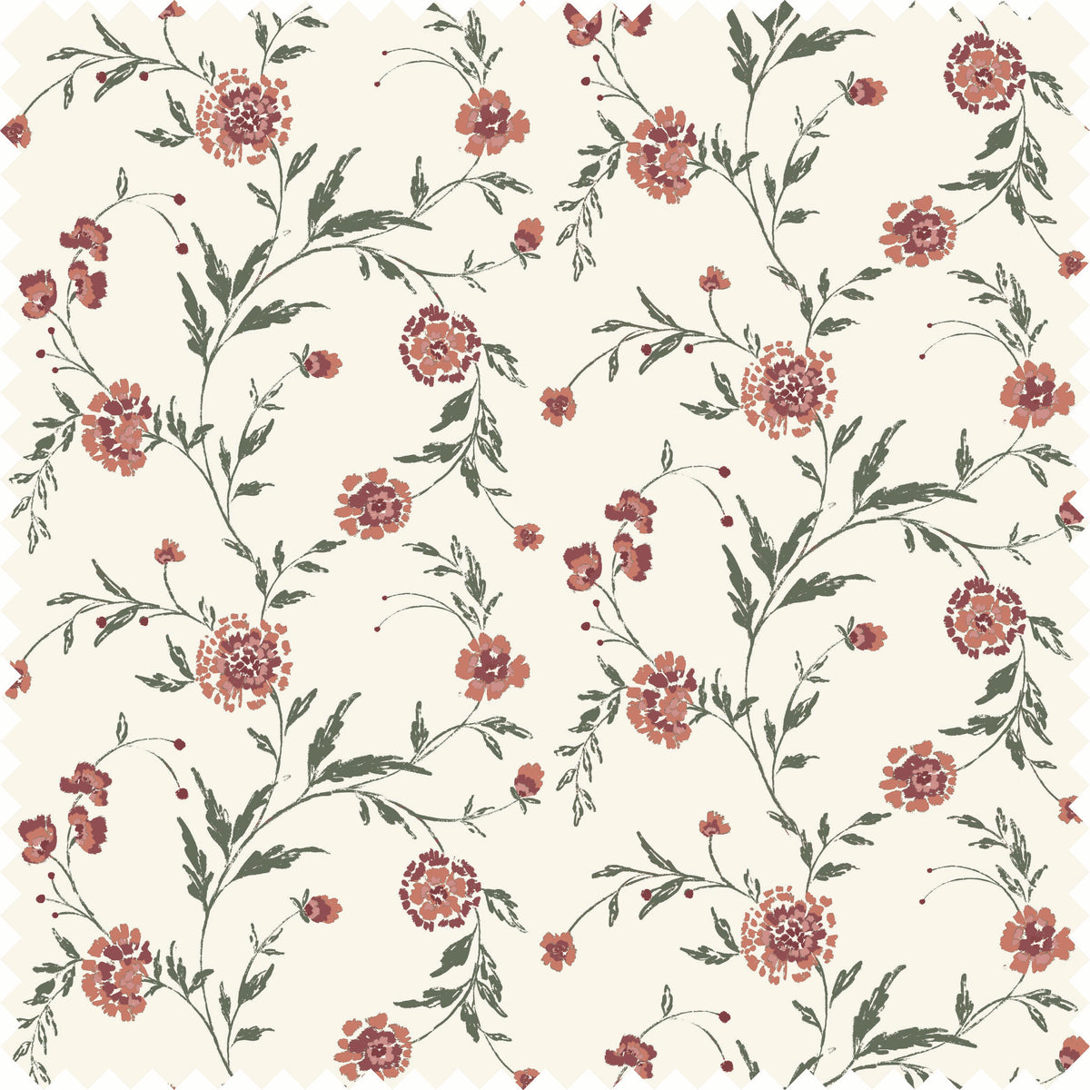 Waverly Fabric Fabric in Coral