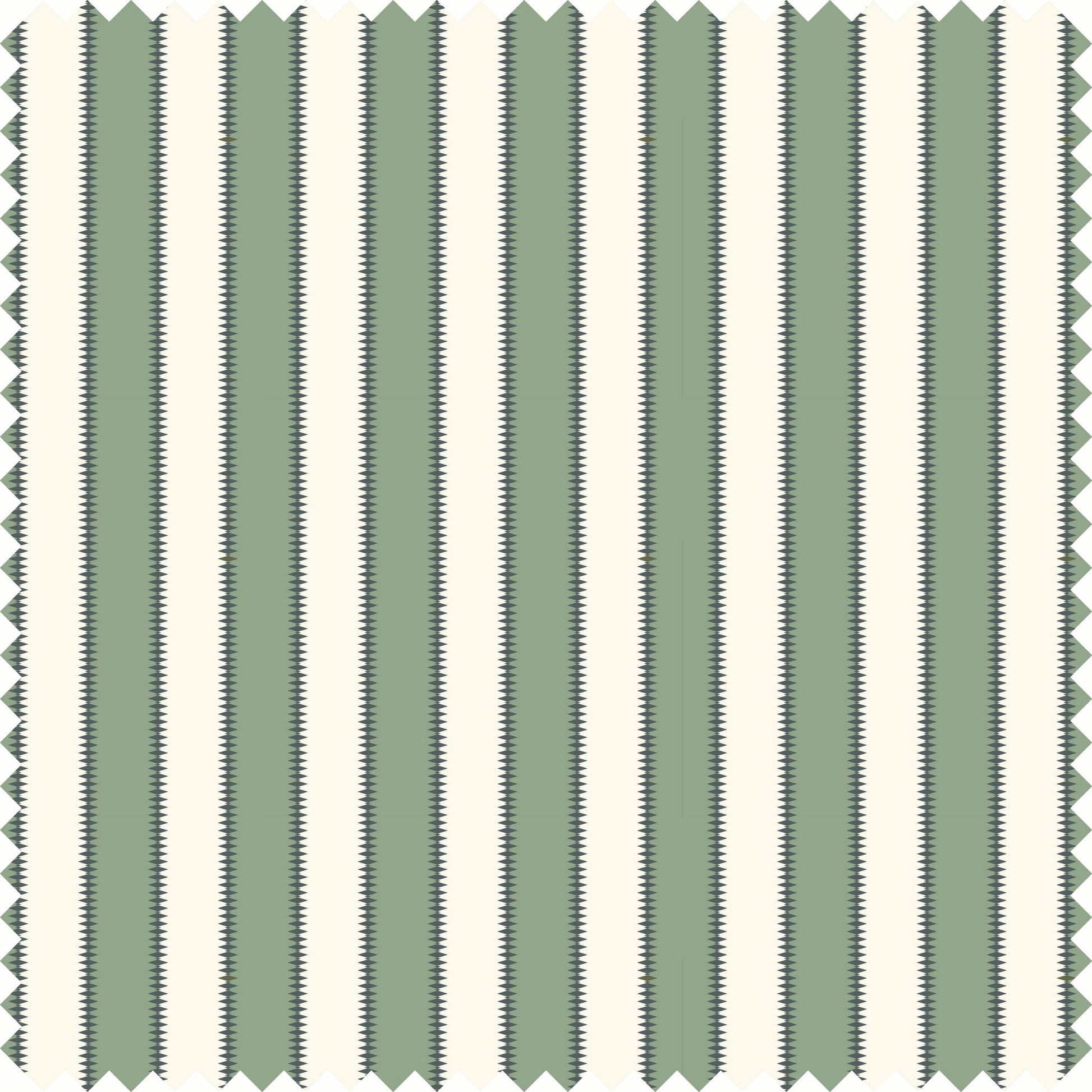 Wilder Stripe Sheer Fabric in Blue/Green