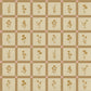 Woven Wildflower Wallpaper in Mustard/Pink